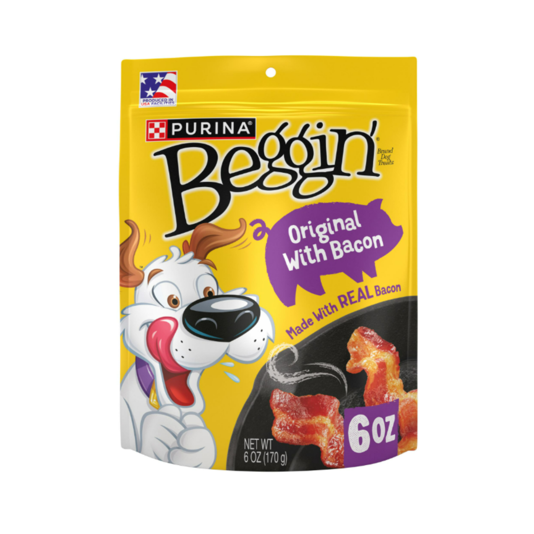 Snack Perro Tiras de Tocineta Beggin (Strips Bacon) 6 oz - 170 gr